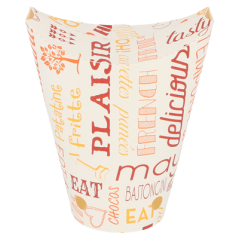 GOBELETS À FRITES AVEC FERMETURE