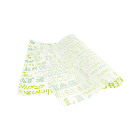 PAPIER INGRAISSABLES BASKET 'PAROLE' 35 G/M2 31x38 CM VERT PARCH.INGRAISSABLE (1000 UNITÉ)