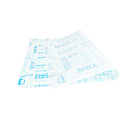 PAPIER INGRAISSABLES BASKET 'PAROLE' 35 G/M2 31x38 CM BLEU PARCH.INGRAISSABLE (1000 UNITÉ)