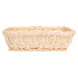 PANIER RECTANGULAIRE SIMILAIRE OSIER  18x14x5 CM NATUREL PP (1 UNITÉ)