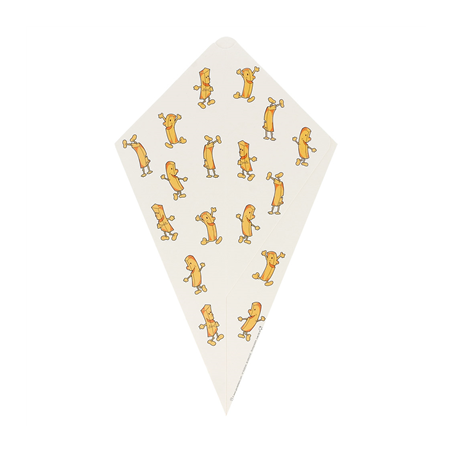 CORNETS AVEC LANGUETTES 'THEPACK CHIPS' 250 G 230 G/M2 16,5x27 CM BLANC CARTON ONDULÉ NANO-MICRO (1200 UNITÉ)