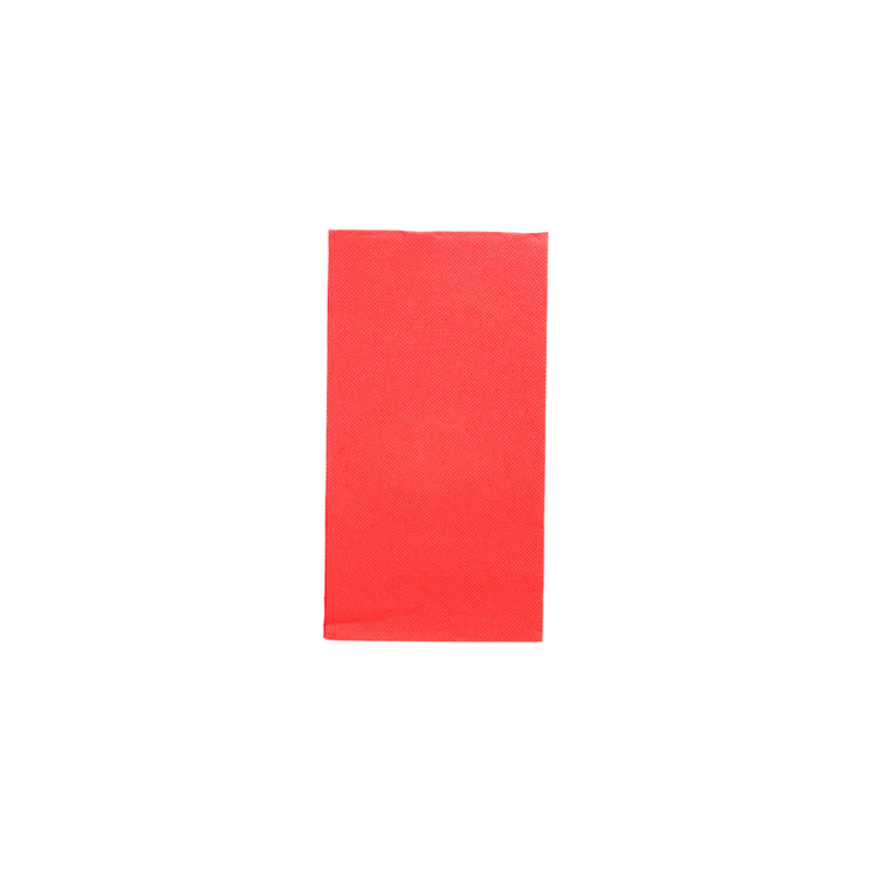 SERVIETTES ECOLABEL P. 1/8 'DOUBLE POINT' 18 G/M2 40x40 CM ROUGE OUATE (1200 UNITÉ)