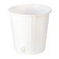 GOBELETS BOISSONS CHAUDES 1 PAROI 'BIODEGRADABLE' 120 ML 170 + 30 PLA G/M2 Ø6,2/4,5x6 CM BLANC CARTON+PLA (1000 UNITÉ)