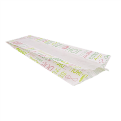 SACHETS BAGUETTE ROND AVEC FENÊTRE ECO 'PAROLE' 32 G/M2 9+6x35 CM BLANC PARCH.INGRAISSABLE (250 UNITÉ)