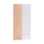 SACHETS POUR SANDWICHES AVEC FENÊTRE ECO 'CORNER WINDOW' 38 G/M2 9+5,5x18 CM NATUREL PARCH.INGRAISSABLE (250 UNITÉ)