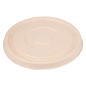 COUVERCLES BAS POUR SALADIERS 231.25/215.04 'BIONIC'  Ø16x1,2 CM NATUREL BAGASSE (600 UNITÉ)