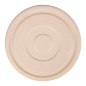 COUVERCLES BAS POUR SALADIERS 231.25/215.04 'BIONIC'  Ø16x1,2 CM NATUREL BAGASSE (600 UNITÉ)