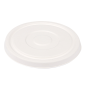 COUVERCLES BAS POUR SALADIERS 231.26/224.32 'BIONIC'  Ø16x1,2 CM BLANC BAGASSE (600 UNITÉ)