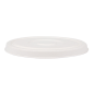 COUVERCLES BAS POUR SALADIERS 231.26/224.32 'BIONIC'  Ø16x1,2 CM BLANC BAGASSE (600 UNITÉ)