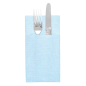 SERVIETTES KANGOUROU 'LIKE LINEN' 70 G/M2 40x40 CM TURQUOISE SPUNLACE (700 UNITÉ)