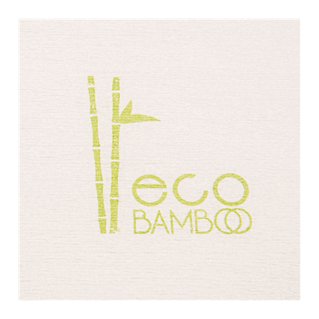 SERVIETTES 'ECO-BAMBOO' 70 G/M2 45x45 CM BLANC BAMBOU (600 UNITÉ)