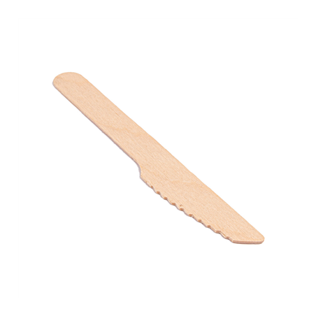 COUTEAUX  14 CM NATUREL BOIS (100 UNITÉ)