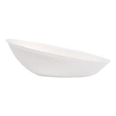 RÉCIPIENT OVALE 'BIONIC'  8x4,8x2,7 CM BLANC BAGASSE (1000 UNITÉ)