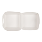 MINI BOÎTES BURGER  250 G/M2 5,3x5,7x5 CM BLANC CARTON (500 UNITÉ)