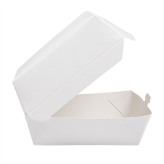 BOÎTES MINI BURGER  250 G/M2 7,3x7,7x5 CM BLANC CARTON (500 UNITÉ)