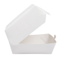 BOÎTES MINI BURGER  250 G/M2 7,3x7,7x5 CM BLANC CARTON (500 UNITÉ)