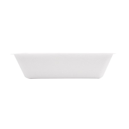 BARQUETTES 'BIONIC' 800 ML 20,3x13,6x5 CM BLANC BAGASSE (500 UNITÉ)