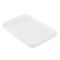 COUVERCLES POUR RÉF. 233.06/07 'BIONIC'  20,3x13,6x1,3 CM BLANC BAGASSE (500 UNITÉ)