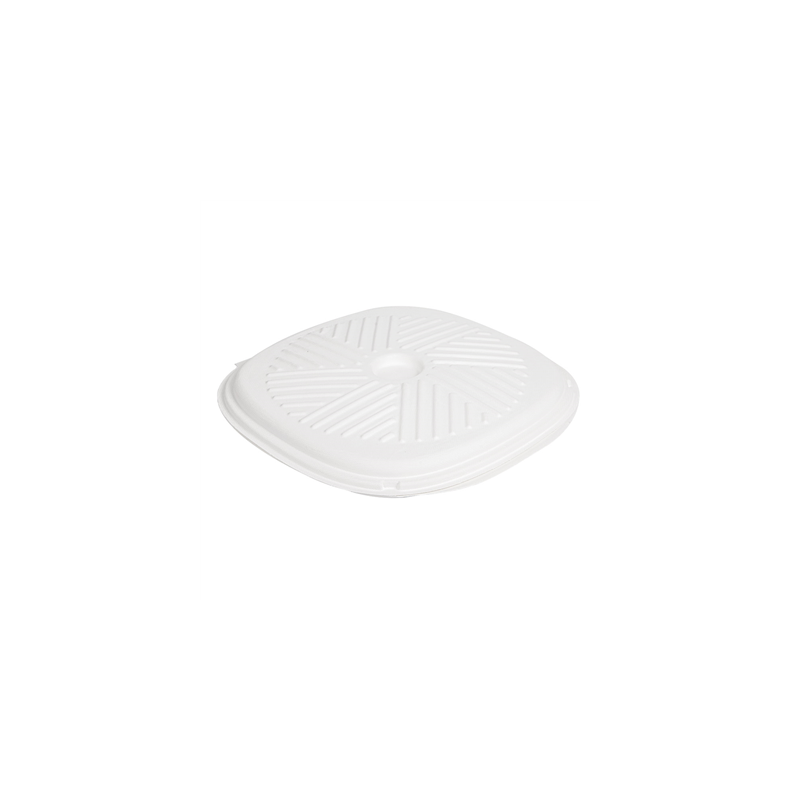 BOÎTES PIZZA 'BIONIC'  Ø35x2,8 CM BLANC BAGASSE (100 UNITÉ)