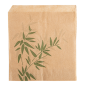 PAPIER INGRAISSABLES OUVERT 2 CÔTÉS FAST FOOD 'FEEL GREEN' 34 G/M2 13x14 CM NATUREL PARCH.INGRAISSABLE (1000 UNITÉ)