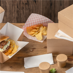 PAPIER INGRAISSABLES OUVERT 2 CÔTÉS FAST FOOD