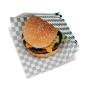 PAPIER INGRAISSABLES OUVERT 2 CÔTÉS FAST FOOD 'FITIPALDI' 34 G/M2 13x14 CM NOIR PARCH.INGRAISSABLE (1000 UNITÉ)