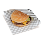 PAPIER INGRAISSABLES OUVERT 2 CÔTÉS FAST FOOD 'FITIPALDI' 34 G/M2 13x14 CM NOIR PARCH.INGRAISSABLE (1000 UNITÉ)