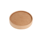 COUVERCLES POUR SALADIERS 212.97  300 + 18 PE G/M2 Ø18,4 CM MARRON KRAFT (300 UNITÉ)