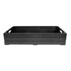 BOÎTE BUFFET GN 1/1  53x32,5x10 CM NOIR BAMBOU (1 UNITÉ)