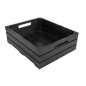 BOÎTE BUFFET GN 1/2  32,5x26,5x10 CM NOIR BAMBOU (1 UNITÉ)