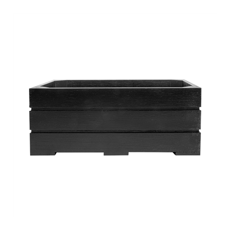 BOÎTE BUFFET GN 1/4  26,5x16,2x10 CM NOIR BAMBOU (1 UNITÉ)