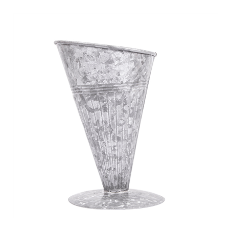 GOBELETS POUR FRITURES  200 + 25PE G/M2 Ø12x17,5 CM METAL ACIER (6 UNITÉ)