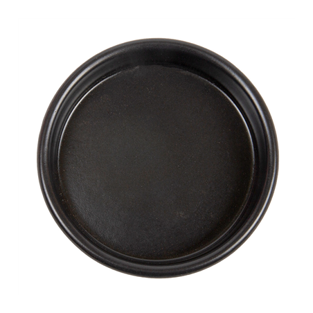 RÉCIPIENTS EN FAÏENCE POUR CRÈME CATALANE 220 ML Ø12x2,6 CM NOIR CERAMIQUE (44 UNITÉ)