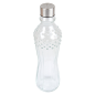 BOUTEILLE + COUVERCLE INOX 'WAKI GLASS' 990 ML Ø8,6x31 CM TRANSPARENT VERRE (24 UNITÉ)