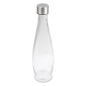 BOUTEILLE + COUVERCLE INOX 'WAKI GLASS' 930 ML Ø9x32 CM TRANSPARENT VERRE (24 UNITÉ)