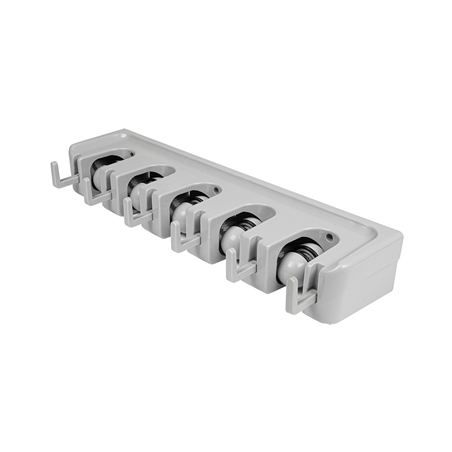 RACK POUR CINTRE À BALAI  42x12,5x6,7 CM GRIS ABS (1 UNITÉ)