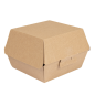 BOÎTES HAMBURGER 'THEPACK' 220 G/M2 13x12,5x9 CM (M) NATUREL CARTON ONDULÉ NANO-MICRO (500 UNITÉ)