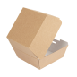 BOÎTES HAMBURGER 'THEPACK' 220 G/M2 13x12,5x9 CM (M) NATUREL CARTON ONDULÉ NANO-MICRO (500 UNITÉ)