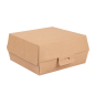 BOÎTES HAMBURGER 'THEPACK' 220 G/M2 14,2x13,7x6,1 CM (L) NATUREL CARTON ONDULÉ NANO-MICRO (500 UNITÉ)