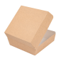 BOÎTES HAMBURGER 'THEPACK' 220 G/M2 14,2x13,7x6,1 CM (L) NATUREL CARTON ONDULÉ NANO-MICRO (500 UNITÉ)