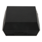 BOÎTES HAMBURGER 'THEPACK' 230 G/M2 14,2x13,7x6,1 CM (L) NOIR CARTON ONDULÉ NANO-MICRO (500 UNITÉ)