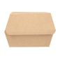 BOÎTES HAMBURGER 'THEPACK' 220 G/M2 14,4x13,6x9,2 CM (L+) NATUREL CARTON ONDULÉ NANO-MICRO (500 UNITÉ)