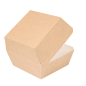 BOÎTES HAMBURGER 'THEPACK' 220 G/M2 14,4x13,6x9,2 CM (L+) NATUREL CARTON ONDULÉ NANO-MICRO (500 UNITÉ)