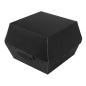 BOÎTES HAMBURGER 'THEPACK' 230 G/M2 14,4x13,6x9,2 CM (L+) NOIR CARTON ONDULÉ NANO-MICRO (500 UNITÉ)