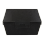 BOÎTES HAMBURGER 'THEPACK' 230 G/M2 14,4x13,6x9,2 CM (L+) NOIR CARTON ONDULÉ NANO-MICRO (500 UNITÉ)