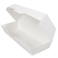 COQUILLES "HOT DOG" 'THEPACK' 230 G/M2 23,2x9x6,3 CM BLANC CARTON ONDULÉ NANO-MICRO (450 UNITÉ)