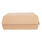 BOÎTES "LARGE LUNCH BOX" 'THEPACK' 250 G/M2 23,5x24x8,7 CM NATUREL CARTON ONDULÉ NANO-MICRO (150 UNITÉ)