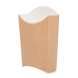 BOÎTES À FRITES JUMBO 'THEPACK' 165 G 220 G/M2 13,5x8,5x16 CM NATUREL CARTON ONDULÉ NANO-MICRO (1200 UNITÉ)