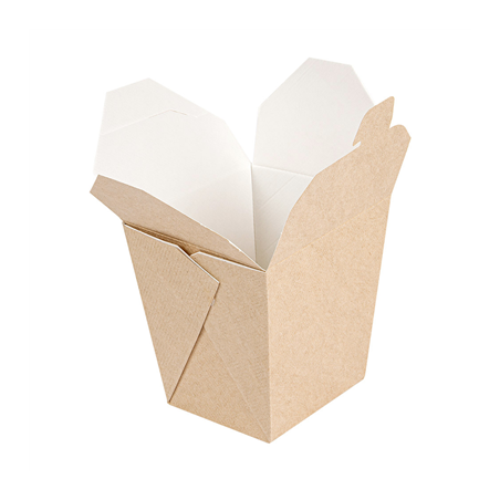 RÉCIPIENTS MULTIUSAGES MICRO-ONDABLES 'THEPACK' 480 ML 220 + 12PP G/M2 7,7x5,7x9 CM NATUREL CARTON ONDULÉ NANO-MICRO (480 UNITÉ)