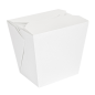 RÉCIPIENTS MULTIUSAGES MICRO-ONDABLES 'THEPACK' 960 ML 230 + 12PP G/M2 8,9x7x10,8 CM BLANC CARTON ONDULÉ NANO-MICRO (360 UNITÉ)
